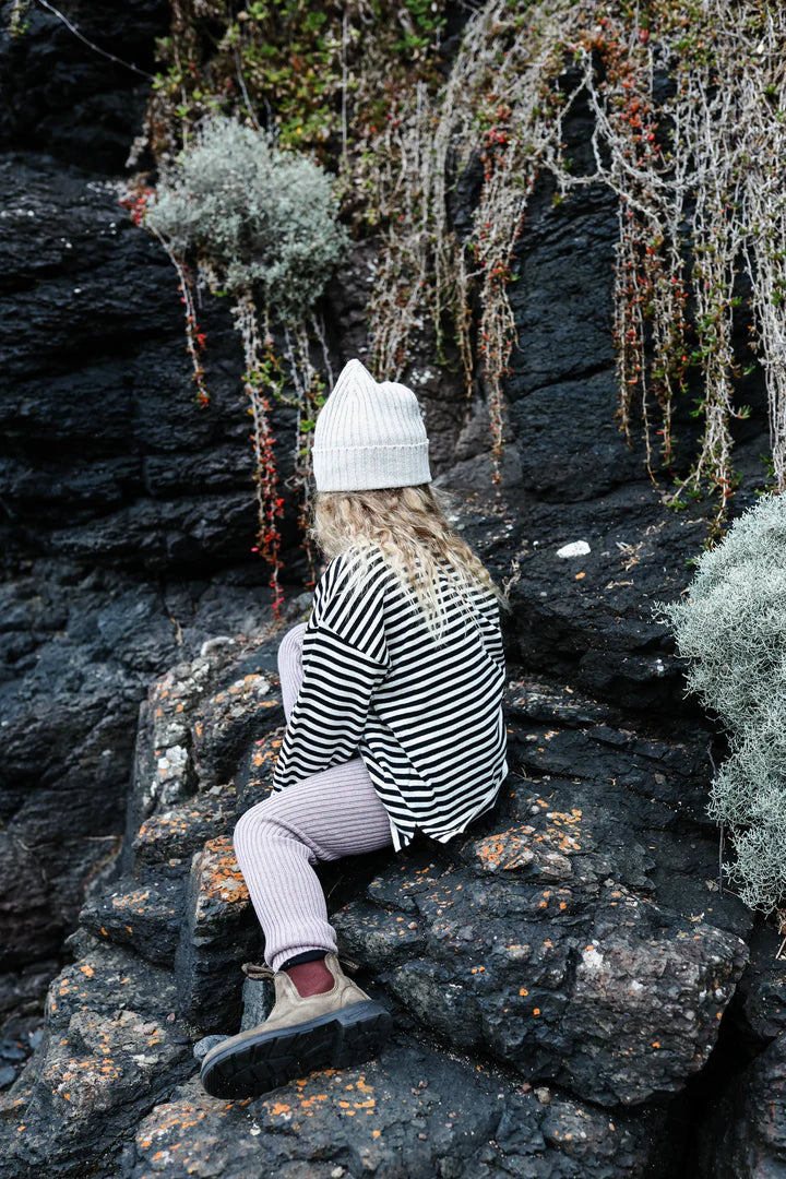 Ribbed Leggings - Indigo