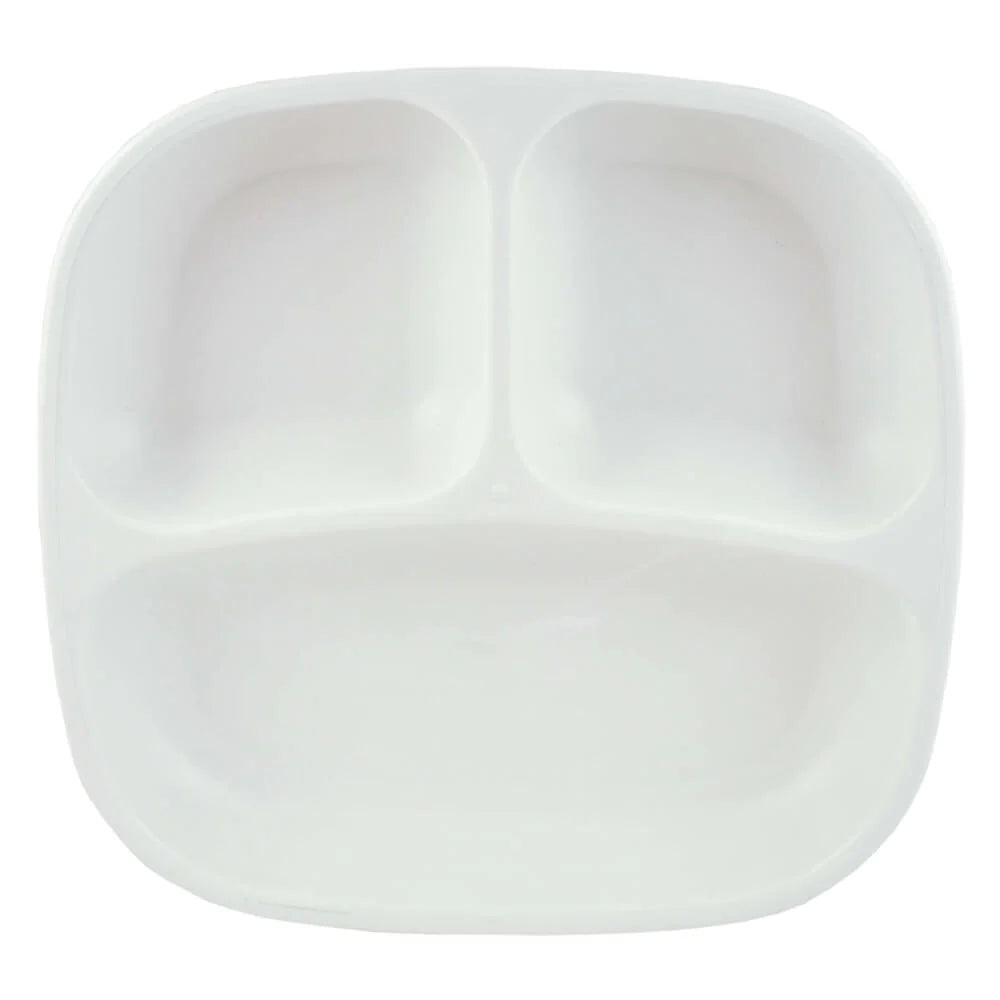 Replay Recycled Divided Plate, White