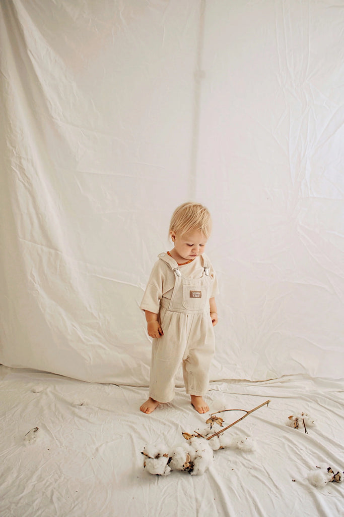 Twin Collective Bowie Bubble Overall, Natural Organic