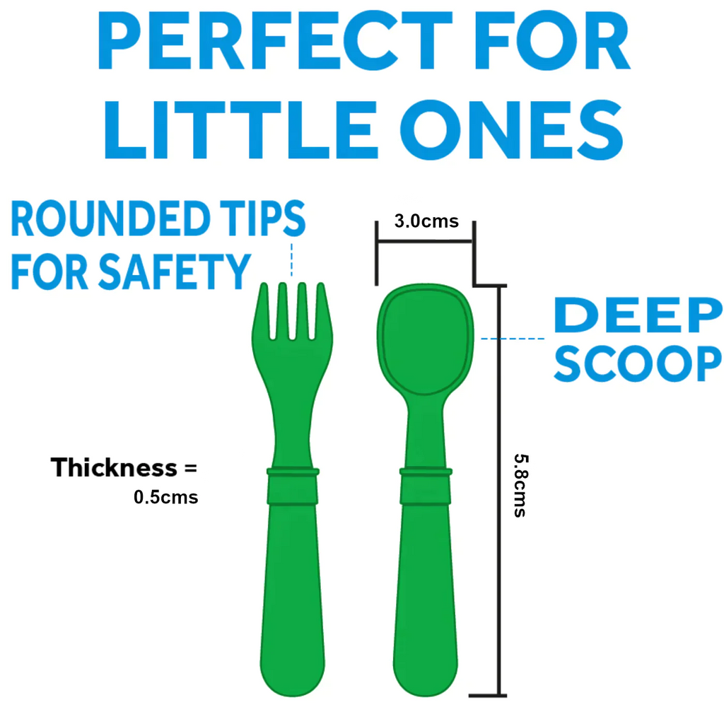 Replay Recycled Fork & Spoon Set, Leaf
