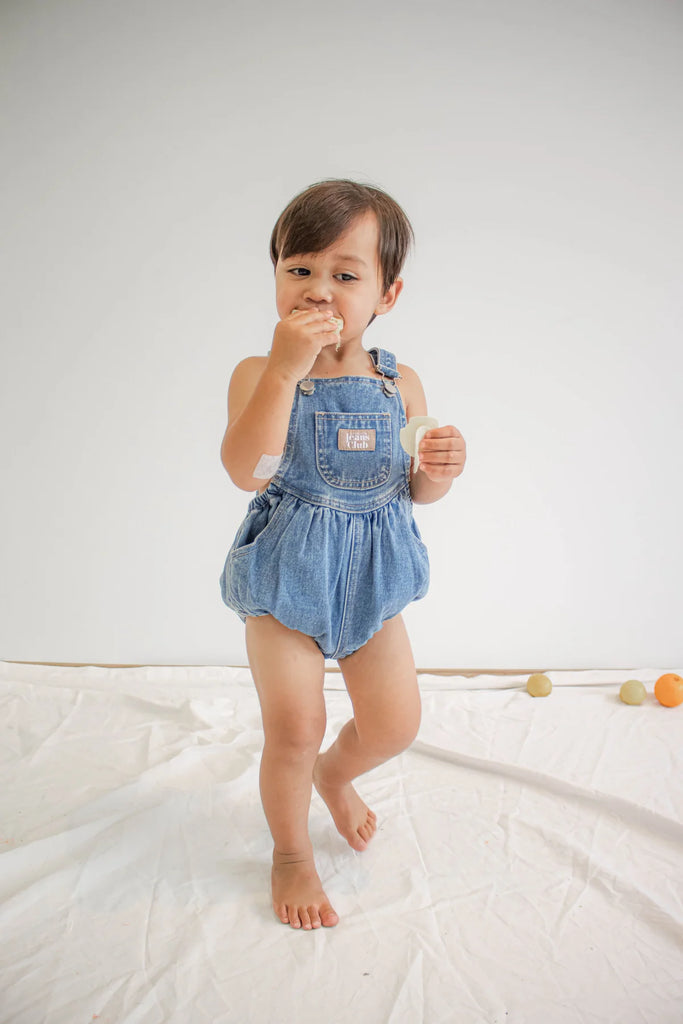 Twin Collective Bowie Bubble Romper, Hero Blue