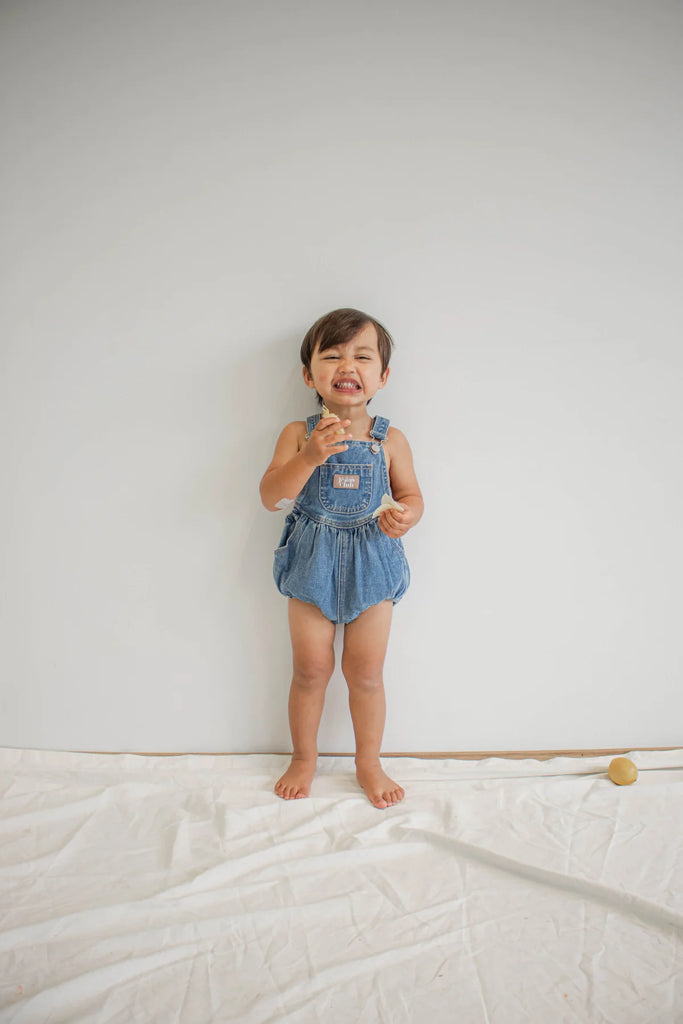 Twin Collective Bowie Bubble Romper, Hero Blue