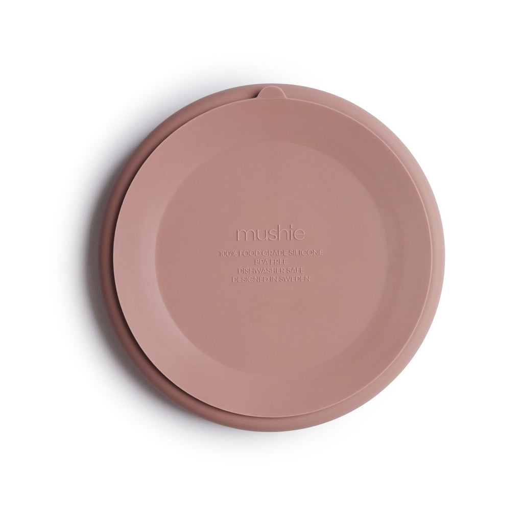 Mushie Silicone Divider Plate, Blush