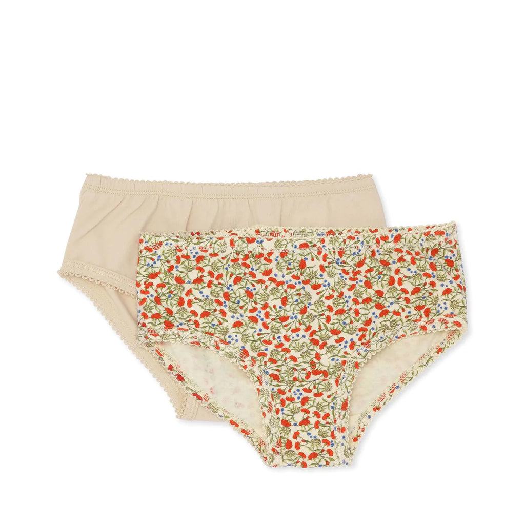 Konges Sløjd 2 Pack Basic Underpants, Carnations/Sun Kiss