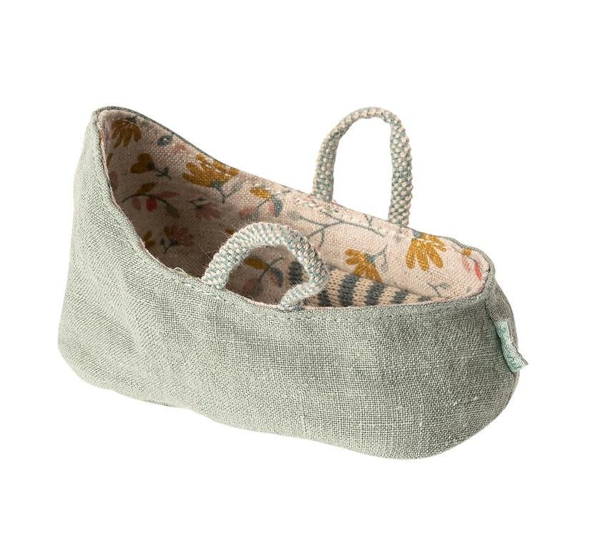 Maileg Carry Cot My, Dusty Green