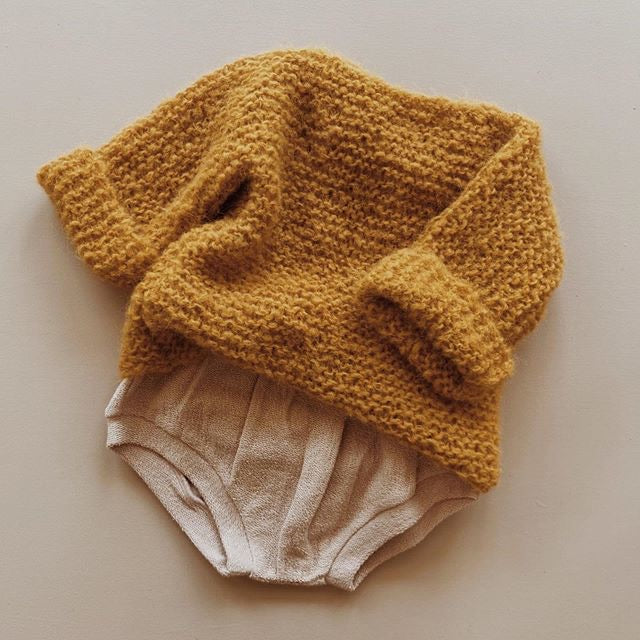 Fluffy Alpaca Woolly Knit, Mustard