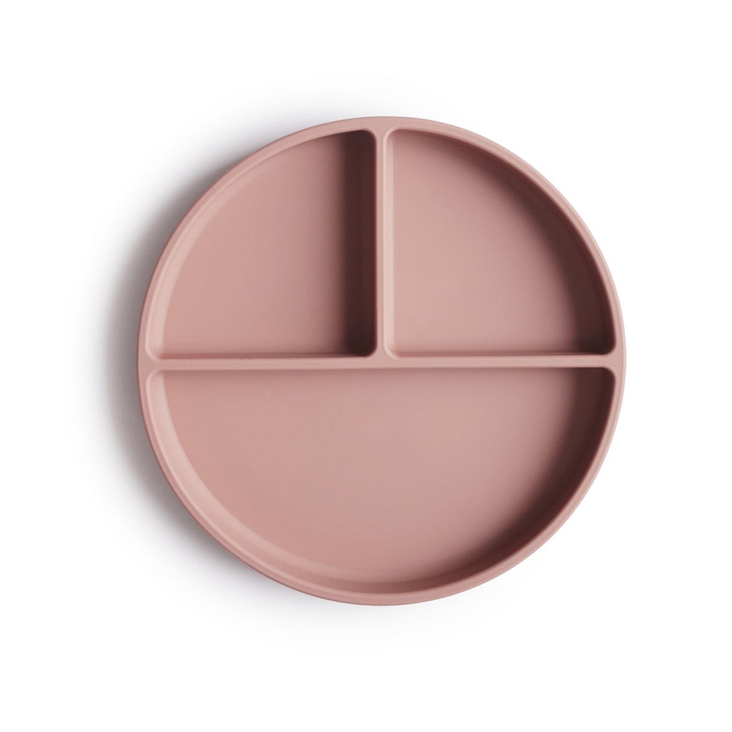 Mushie Silicone Divider Plate, Blush